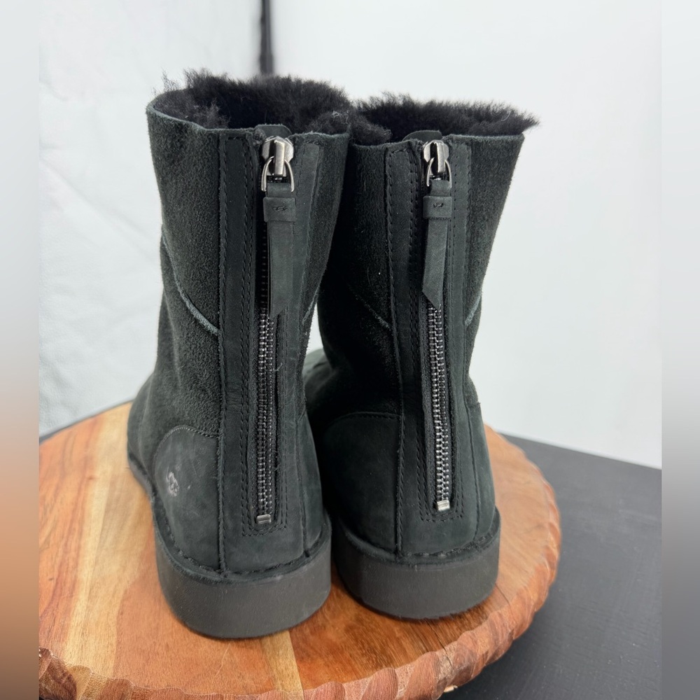 UGG Women’s Daney 1017507 Black Round Toe Lace-Up Ankle Snow Boots Sz 10 - Picture 6 of 12